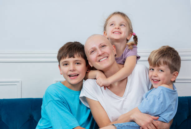 Cancer Mother with children